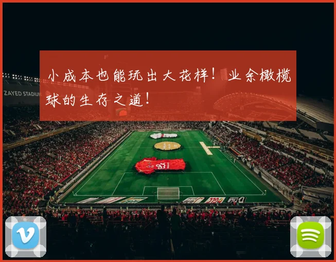 小成本也能玩出大花样！业余橄榄球的生存之道！